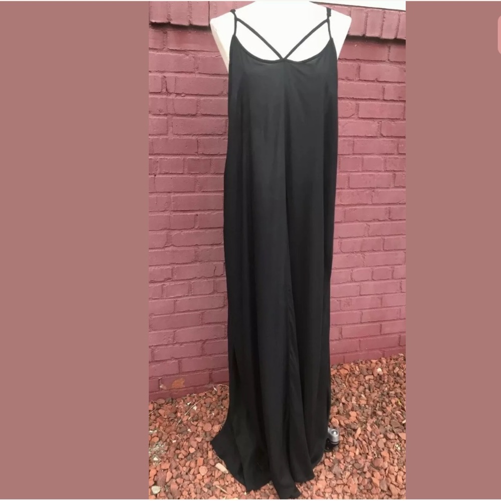 ASOS Black Swim Swimsuit Cover Up Maxi Dress Women
